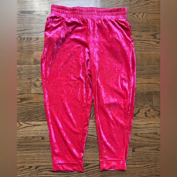 A New Day Fuchsia Velvet Ankle Pants, XL - Picture 1 of 4
